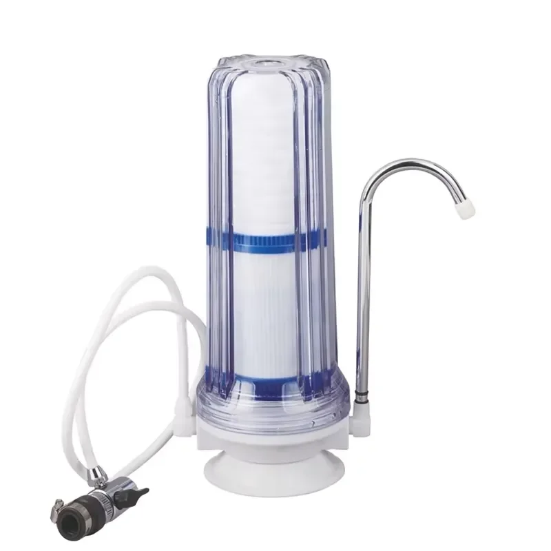 for 10 Inch Single Stage Kitchen Countertop Plastic Water Purifier Filter System  Household Use