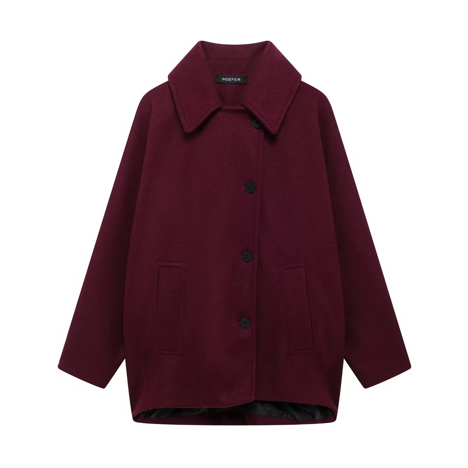 Veste à poches à col rabattu Cardigan à simple boutonnage pour homme