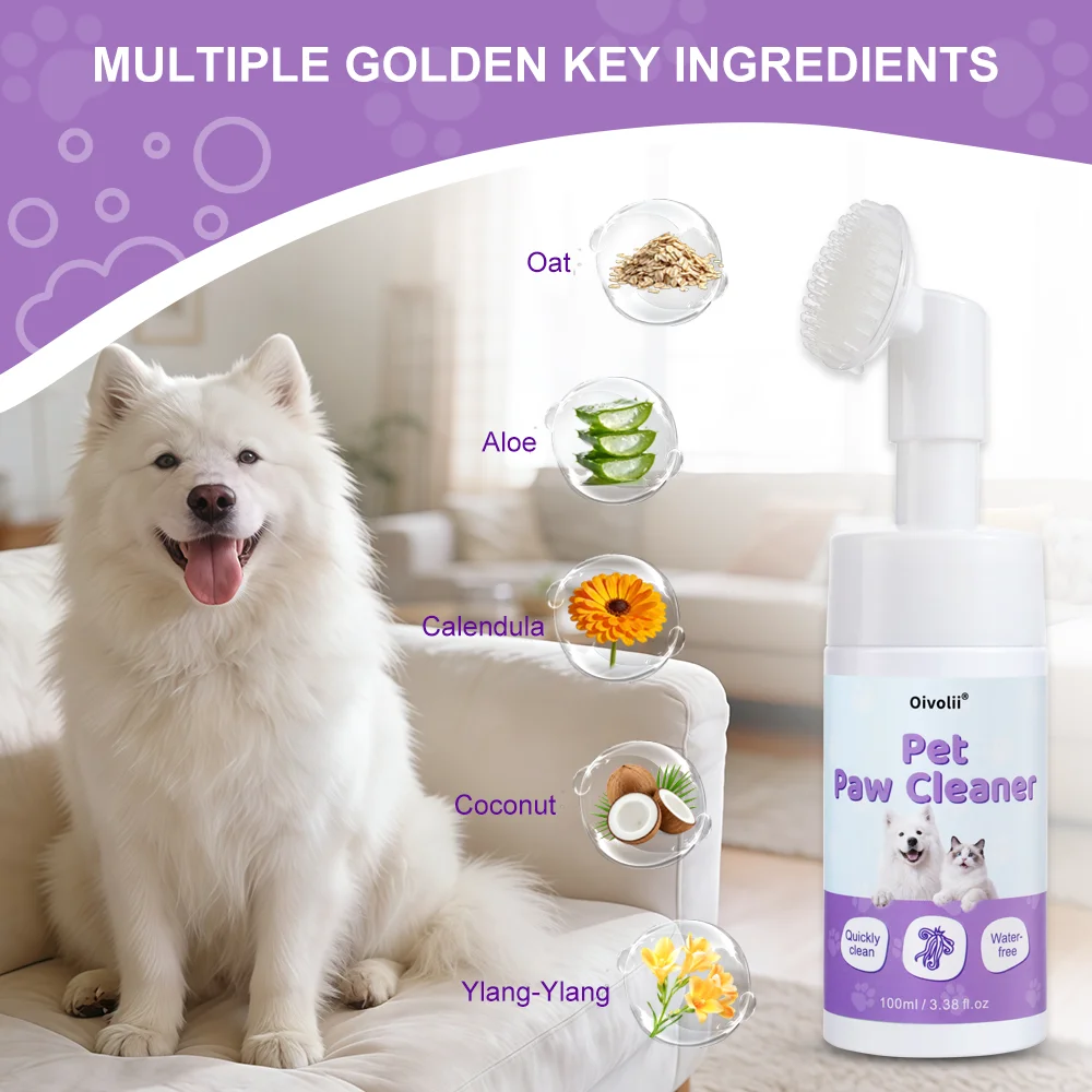 반려동물 발바닥 세정제 100ml 물 없이 사용하는 노 - Dog Paw Cleaner 리뷰 및 가격