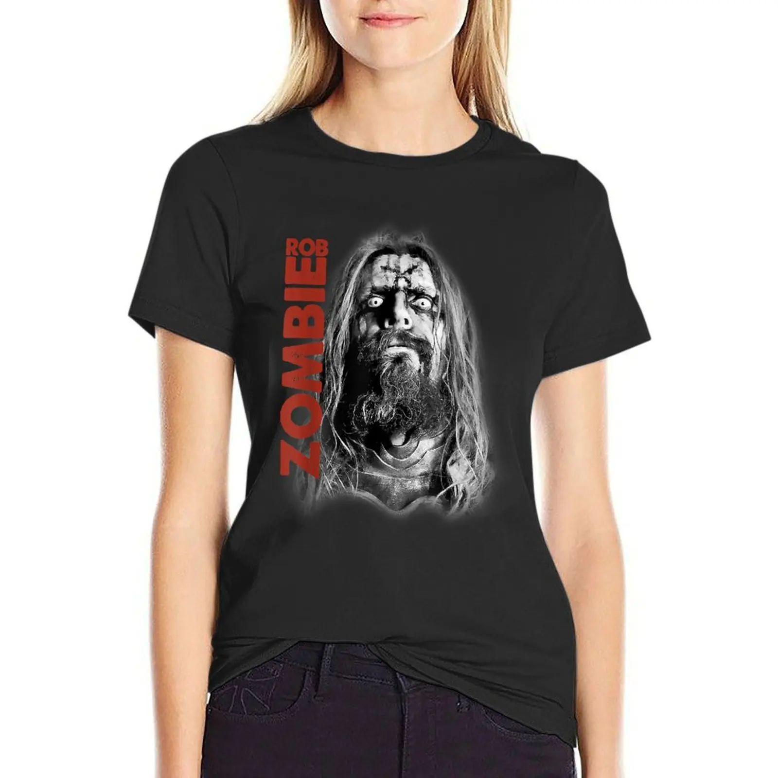 Cool Graphic Gift Animals Rob Zombie Face Unmasked Cute Gift T-Shirt summer top new edition t-shirt dress for Women graphic