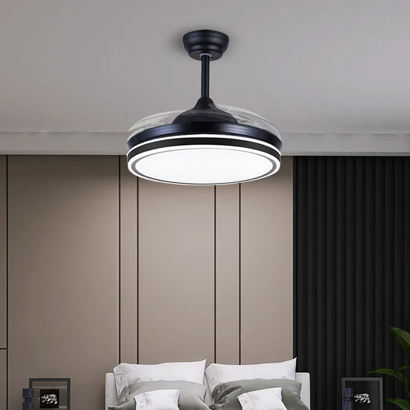 Intelligent invisible fan lamp new ceiling fan for dining room e controlceiling lamp living room ceiling lights with fan remot