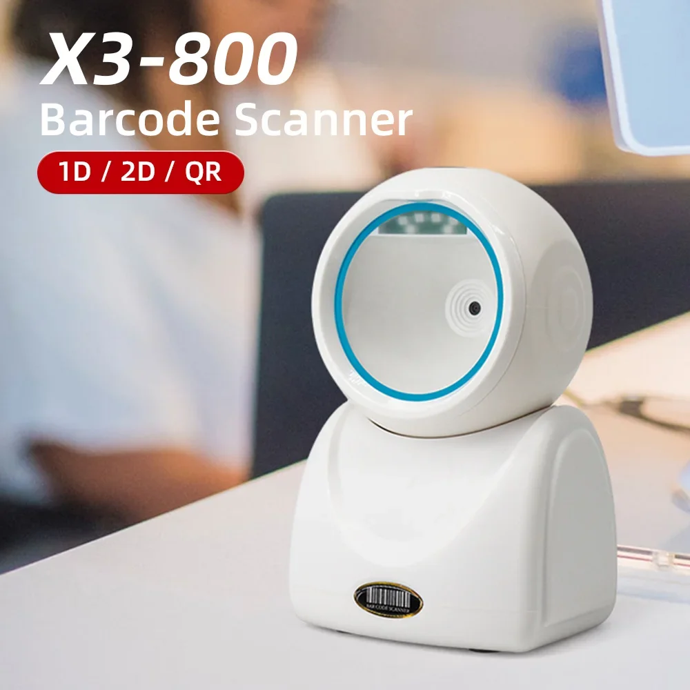 Wired Barcode Scanner High-speed  Platform Hands-Free Automatic Sense Reader USB Port Plug&Play