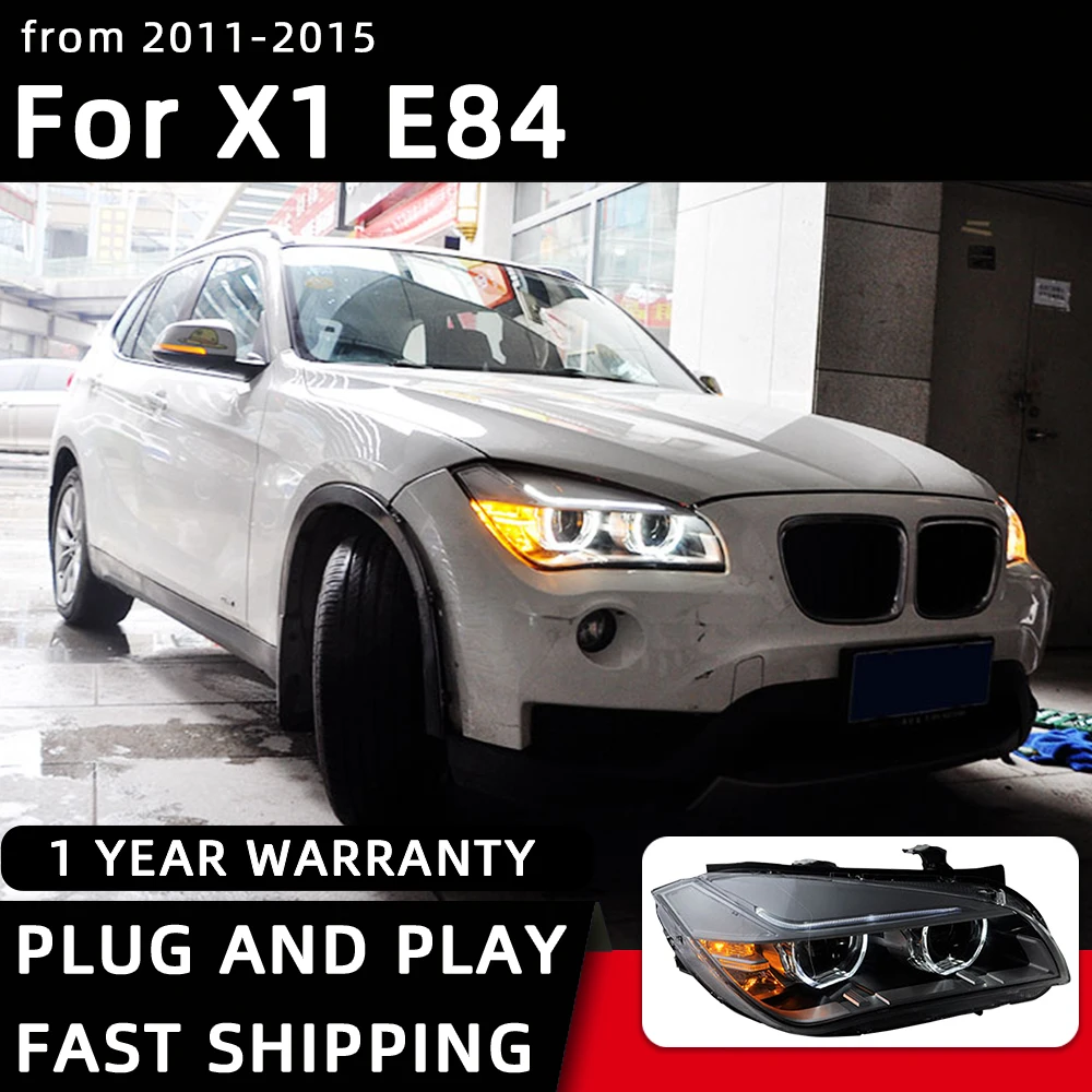 

Car Styling Headlights For X1 E84 LED Headlight 2011-2015 X1 Head Lamp DRL Signal Projector Lens Automotive Accessories