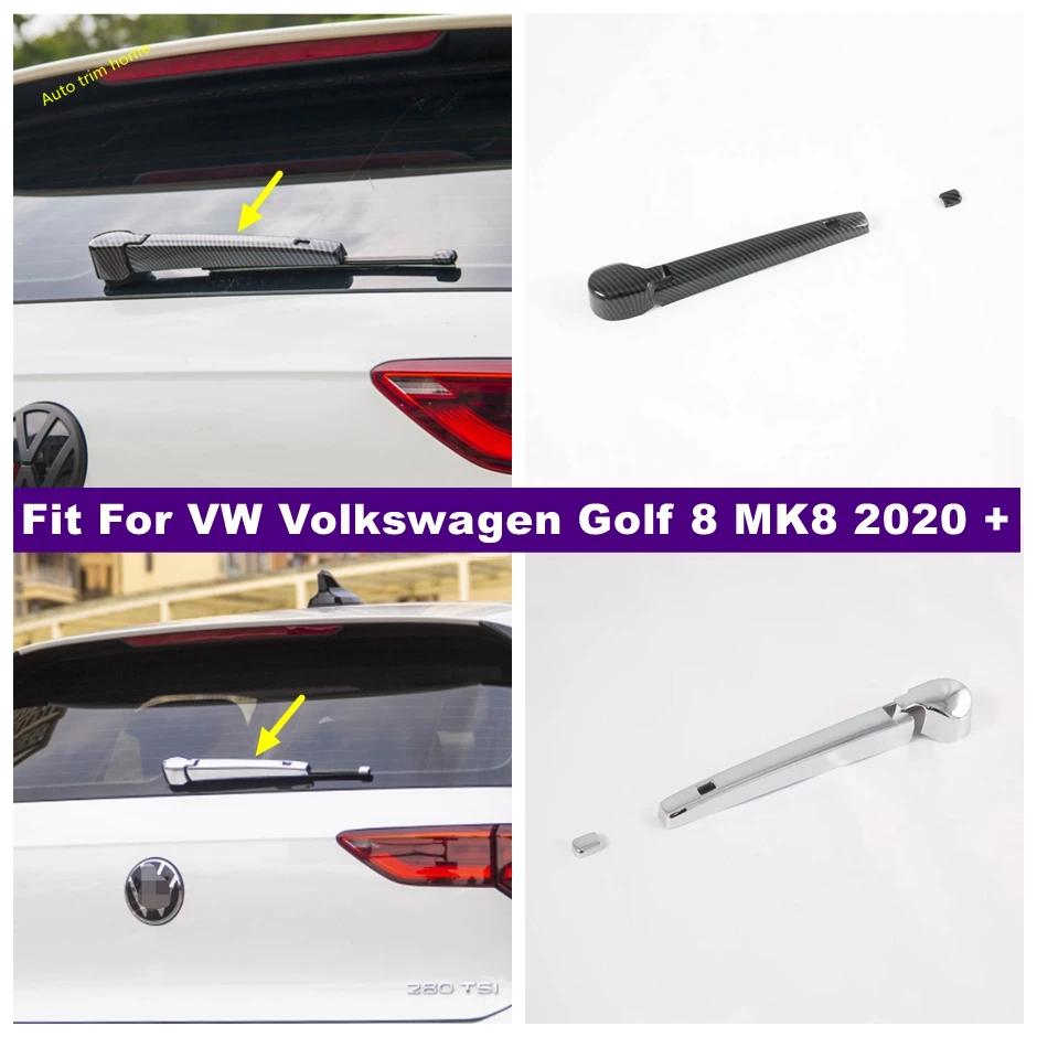 

ABS Rear Window Wiper Blade Windshield Windscreen Rubber Cover Trim Fit For VW Volkswagen Golf 8 MK8 2020 - 2024 Car Accessories