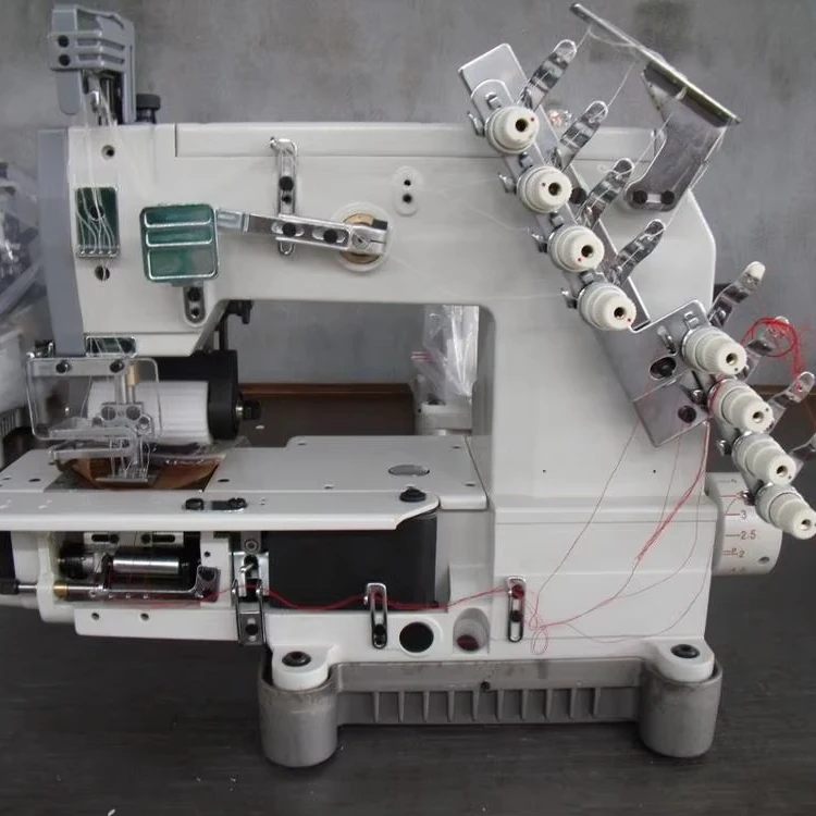 High-Speed Automatic Flat Bed Interlock Sewing Machine New Condition Computerized Operation Chain Stitch Formation Auto Trimmer