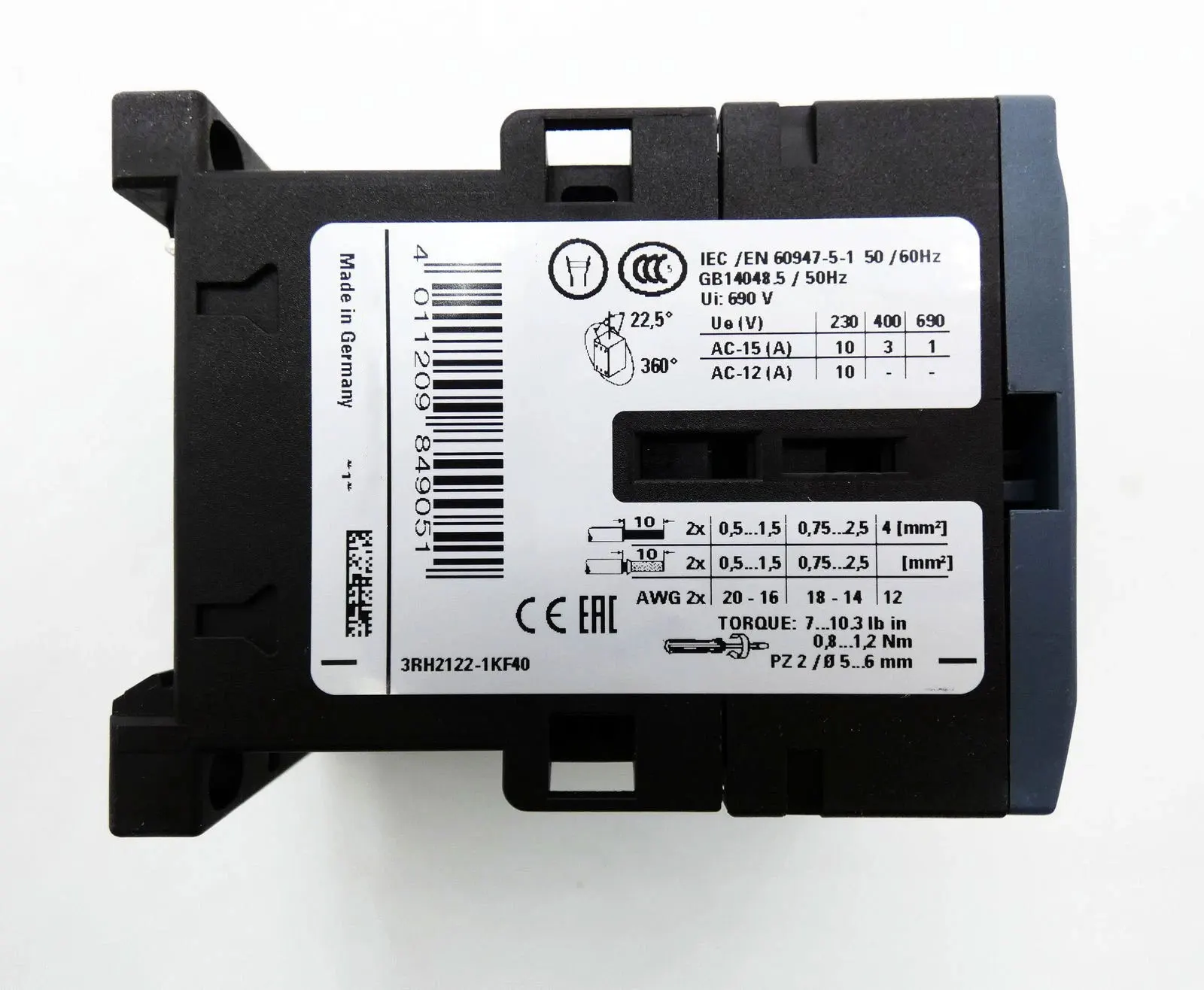 

Brand New 3RH2122-1KB40 3RH2122-1KF40 3RH2122-1KJ80 3RH2122-1KE40 Warranty One-year