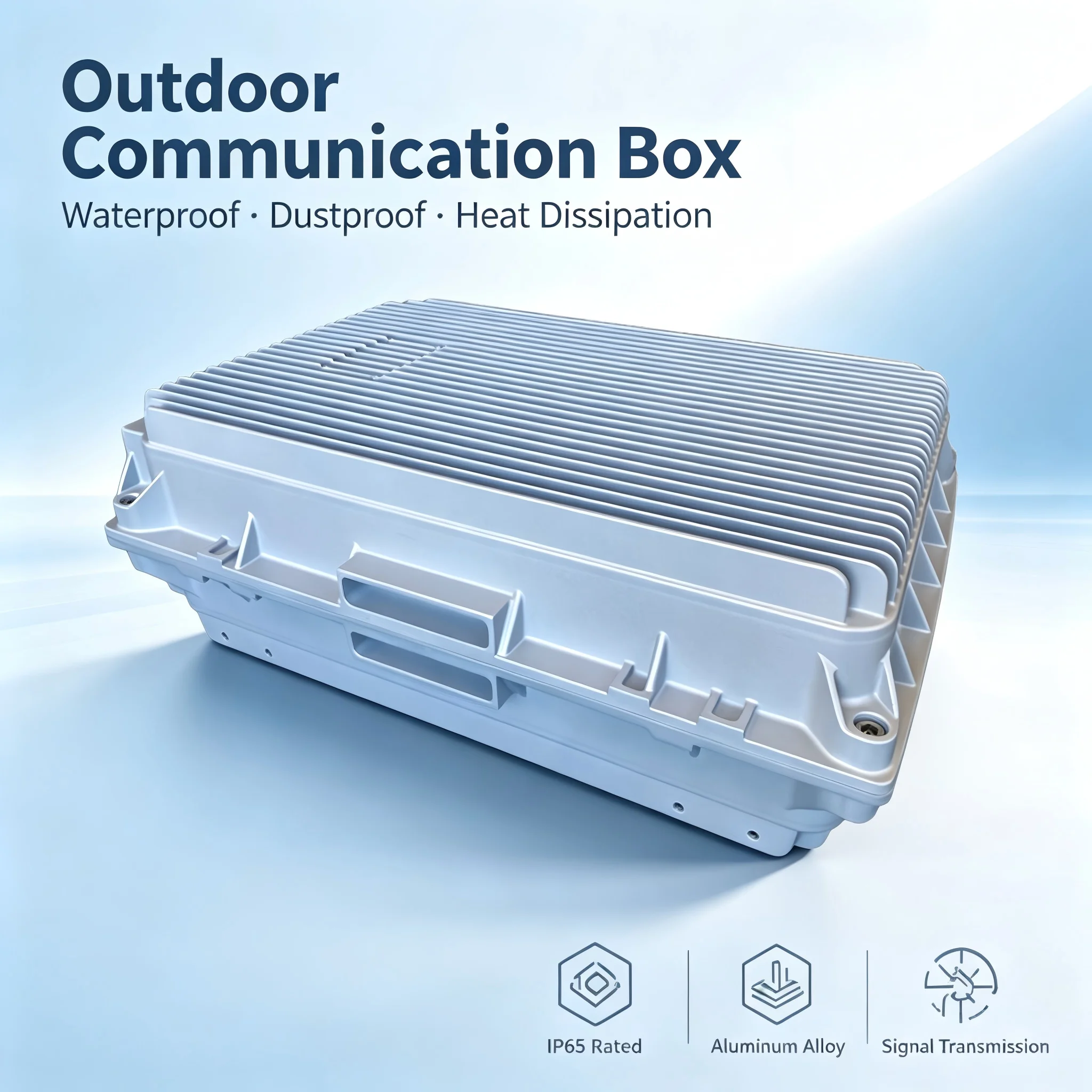 AY2G-240W Outdoor Ribbed Steel Aluminum Telecom Enclosure Factory Direct Aluminum Box алюминиевый корпус