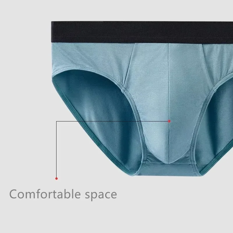 7A 60S الرجال ملخصات لينة مشروط الذكور سراويل مريحة مطاطا الذكور السروال السراويل الصف مضاد للجراثيم المنشعب رجل مثير الملابس الداخلية