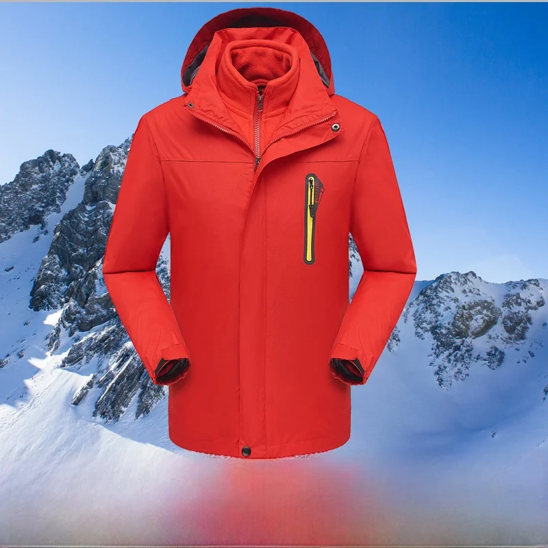 

Утепленный всепогодный костюм для горного туризма с флисовой подкладкой для пар, ветрозащитный, водонепроницаемый, молодежный, модный, стильный