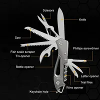 Multi-Functional Knife Camp Bottle Opener Portable Folding Knife   Pocket Knife Outdoor tool Accessories Folding Knife