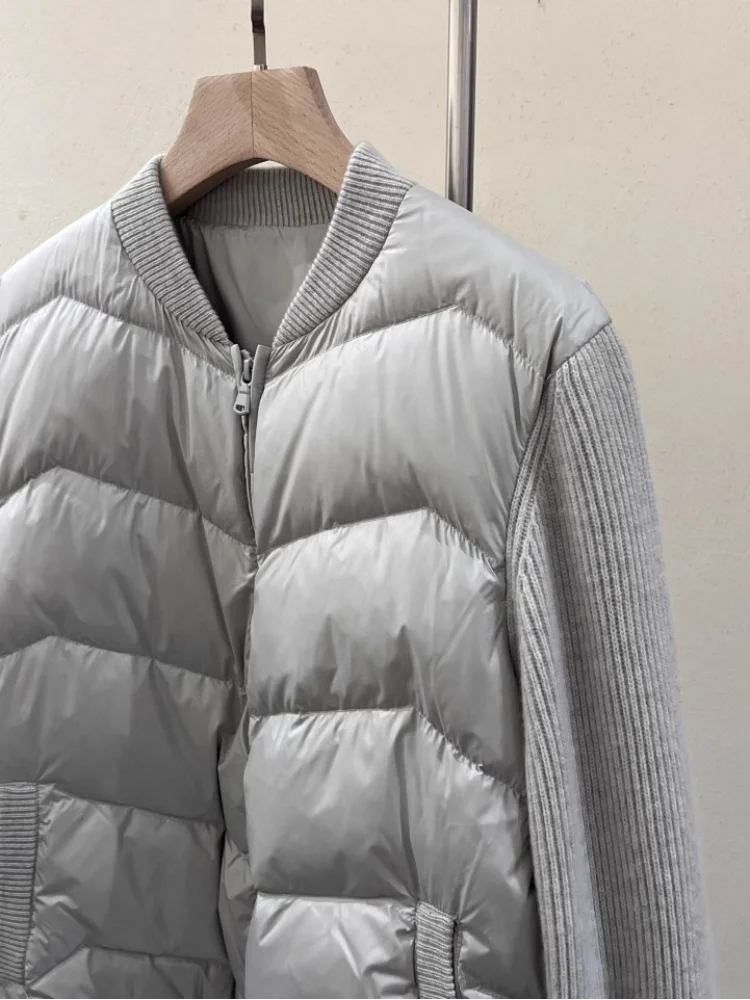 Imagem -03 - Cashmere Goose Down Jacket Cabolsa Casual Luxuoso