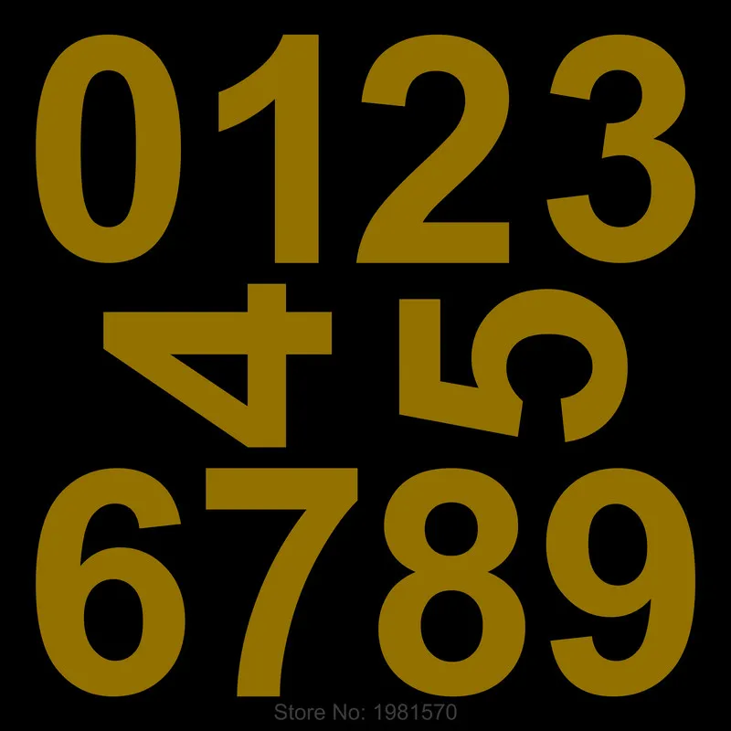 Glow Number Stickers Tag Self-adhesive Numeral Door Plaque House Drawer Sign Gate Digits Hotel Home Sticker Address Door Label