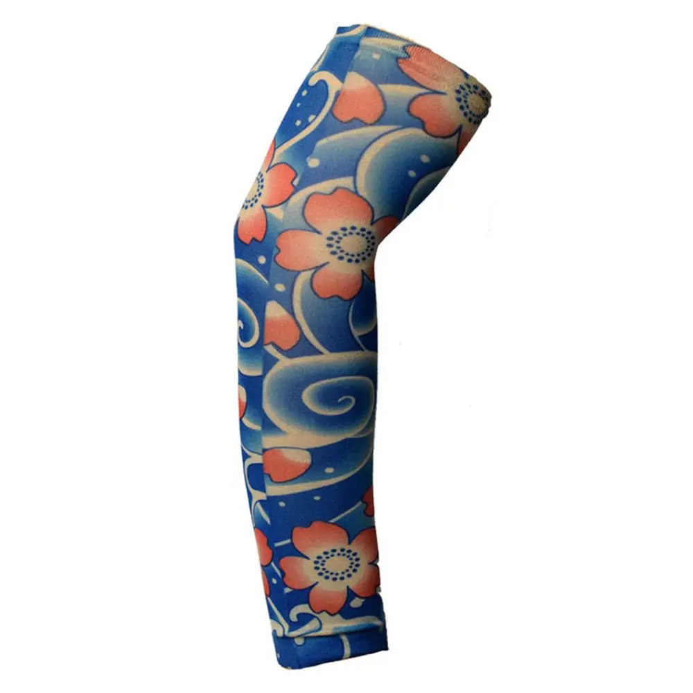 1Pcs New Sportswear Basketball UV Protection Outdoor Sport Sun Protection Flower Arm Sleeves Arm Cover  Arm Sleeves