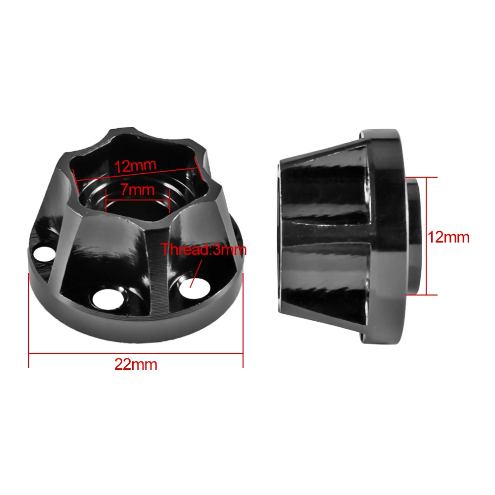 9IMOD Wheel Hex Hubs Extension Combiner 6/9/12/15/18/22mm for 1.9 or 2.2 inch Tamiya CC01 D90 Axial SCX10 Traxxas TRX4