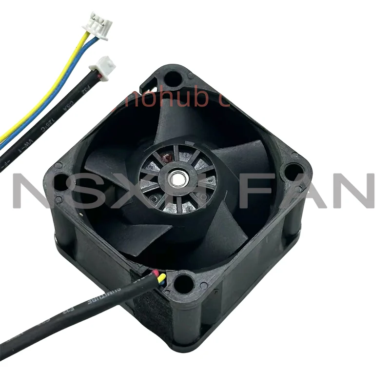 Ventilador de refrigeração do servidor 4-Wire, W40S12BS3D5-57T03A3, 12V, 0.67A, 40x40x28mm