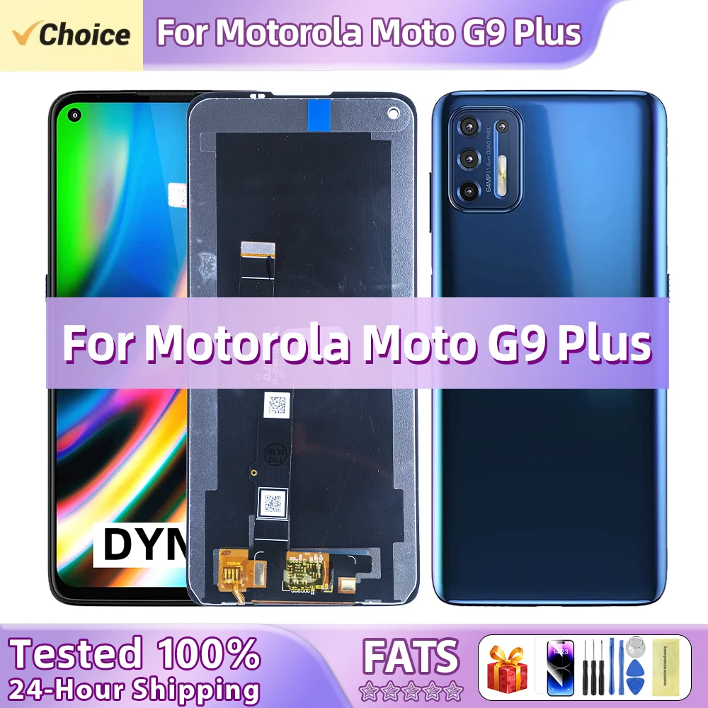 New LCD For Motorola G9 Plus LCD Screen Display Touch Digitizer Assembly For Moto G9 Plus LCD Display G9 Plus XT2087-1 LCD