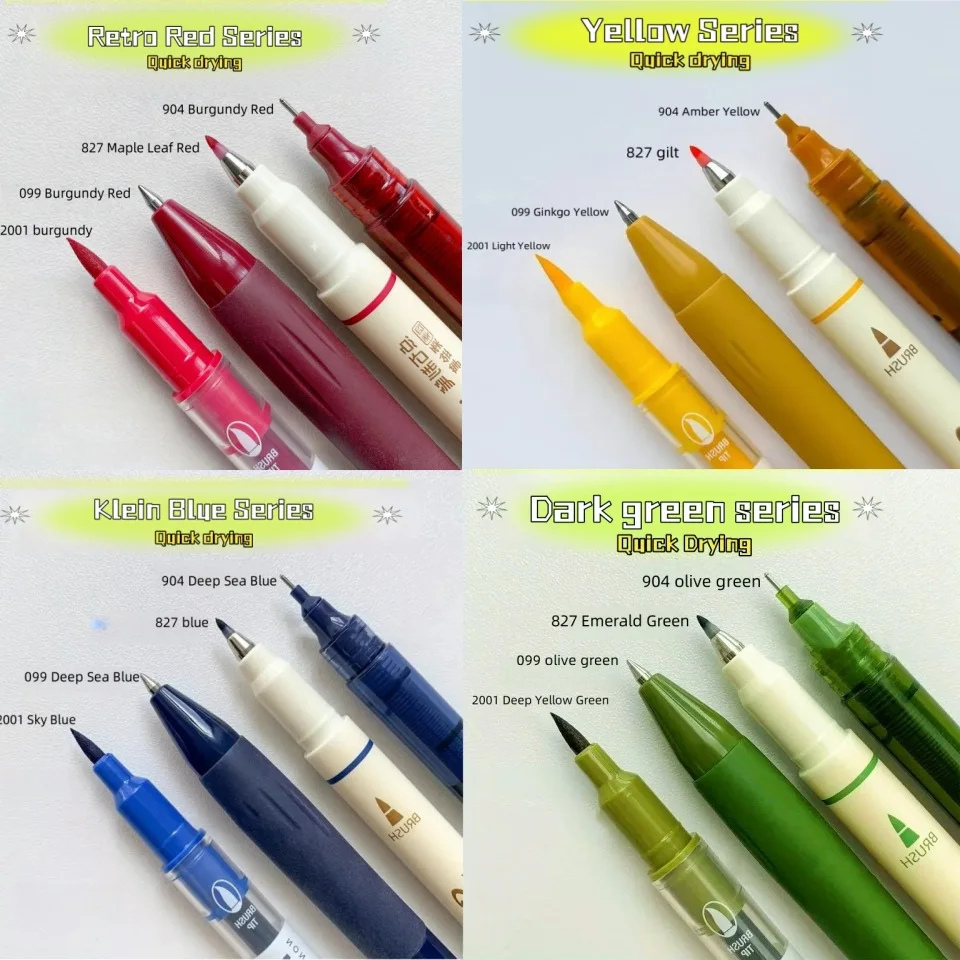 4Pcs Vintage Pens Set, Quick-Dry Ink for Smooth Writing,Compatible with Multiple Tips,Ideal for Office Work & Notebooks image 2