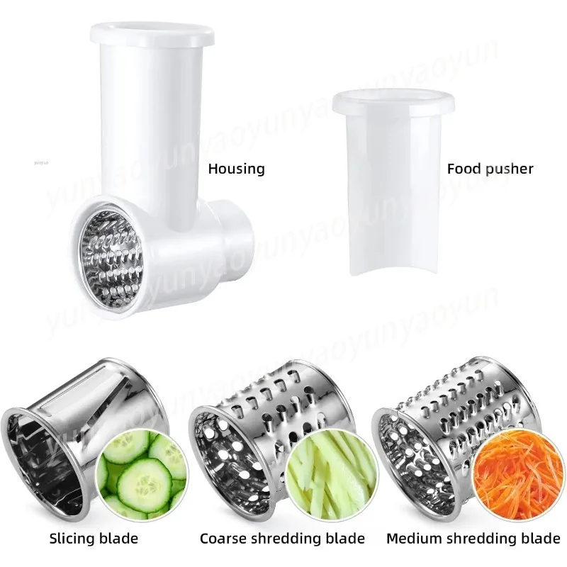 Slicer Shredder Attachments for Kitchenaid Mixer, Slicer Accessories To Quickly Slice Vegetables for Salads,Potatoes,Cucumbers