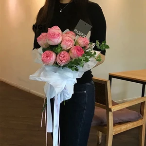 ورق تغليف الأزهار ، ورق الكرافت ، ورق سكرابوكينغ ، تغليف هدايا الحفلات ، تغليف زهور زخرفية ، 75 × 52 سم ، 40 قطعة أعلى 8 مبيعات لأوراق الماريجوانا - رقم 8