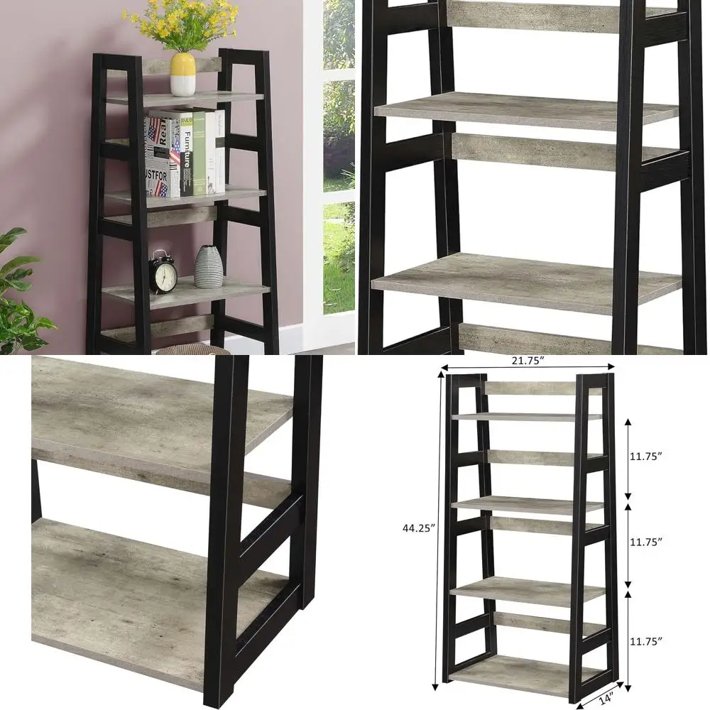 

Компактная книжная полка в стиле Trestle от Convenience Concept