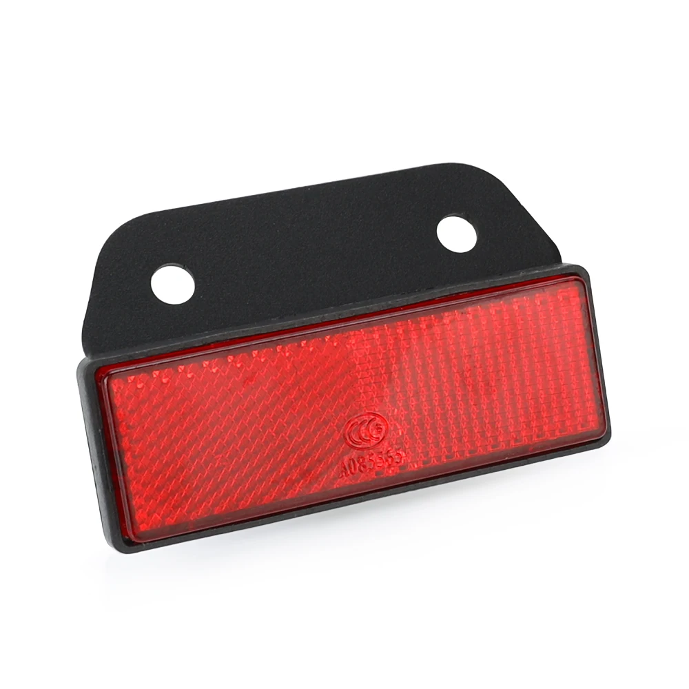 Reflective Plate Scooter FOR SUZUKI DR650 DR650S DR650SE DR 650 / S / SE CNC Quad Rectangle Reflective Plate Warning Reflector