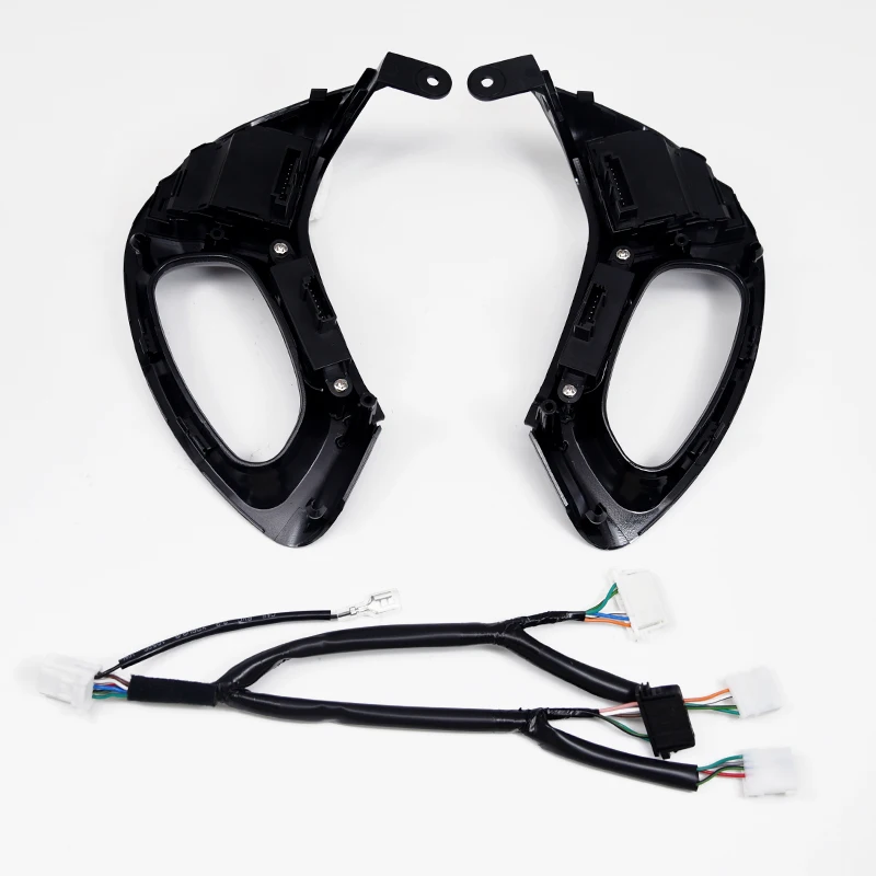 أزرار التحكم في سرعة اللوحة السوداء أزرار عجلة توجيه السيارة لشركة Hyundai ix35 Tucson #2