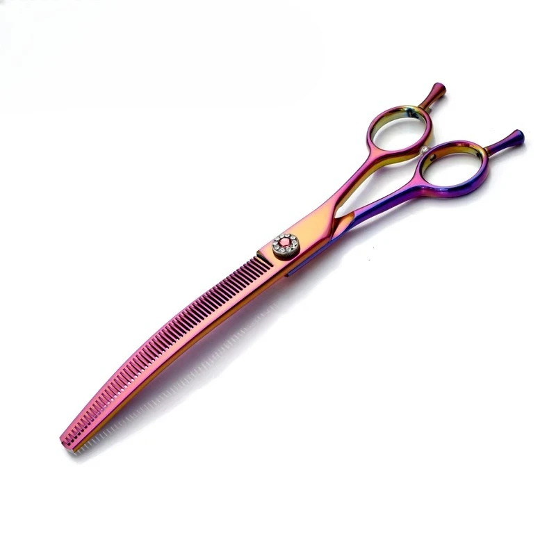 

New Fashion Design Sharp Bending Thin Professional Pet Dog Grooming Scissors