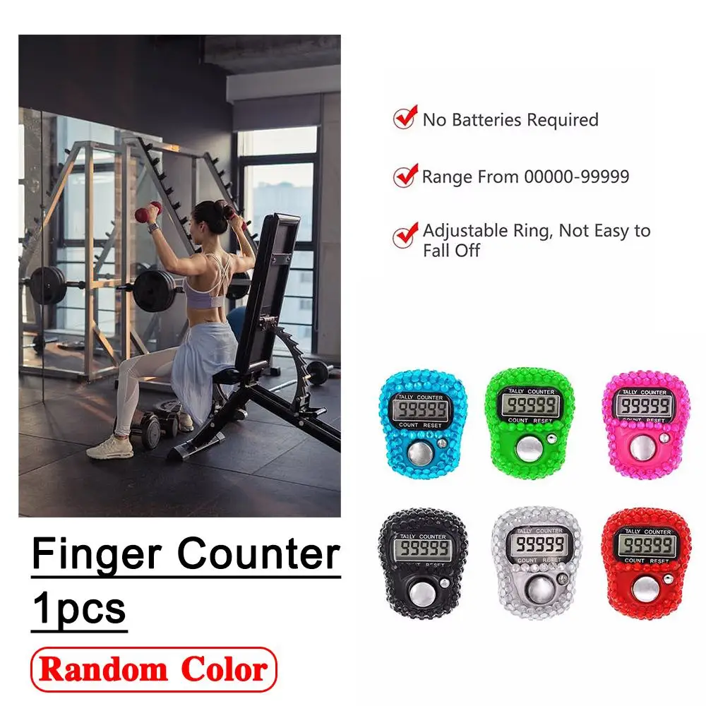 Electronic Digital Finger Tally Counter Hand Held Mini NEW Point Marker Row Knitting LCD Counter Counter Clicker X4J6