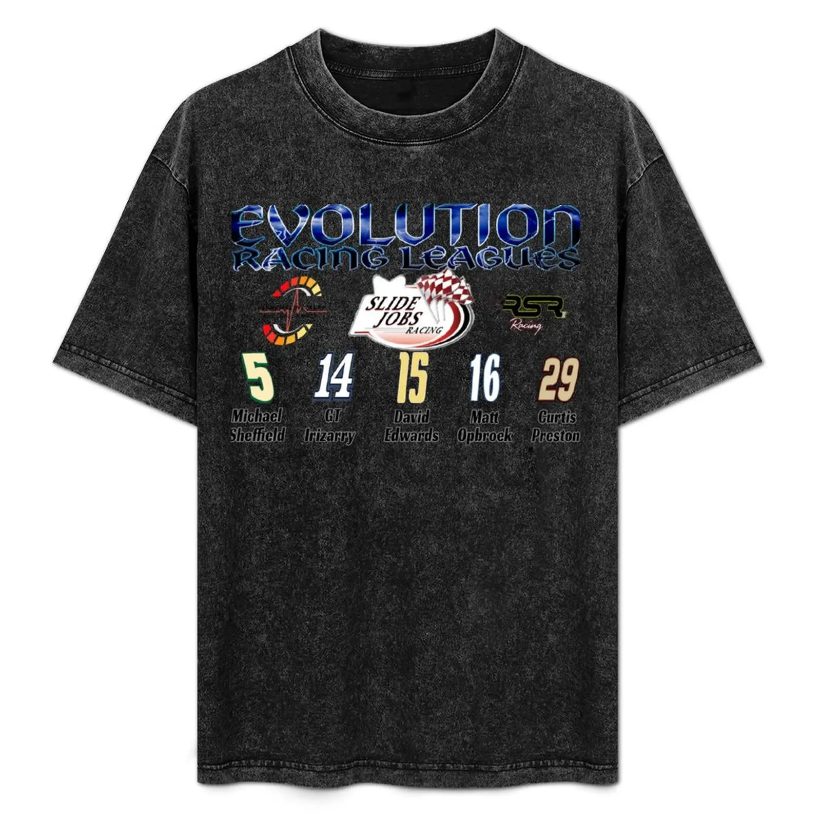 Slide Jobs Racing Team- Evolution Racing Leagues T-Shirt Sport Basic Moisture Wicking Tee