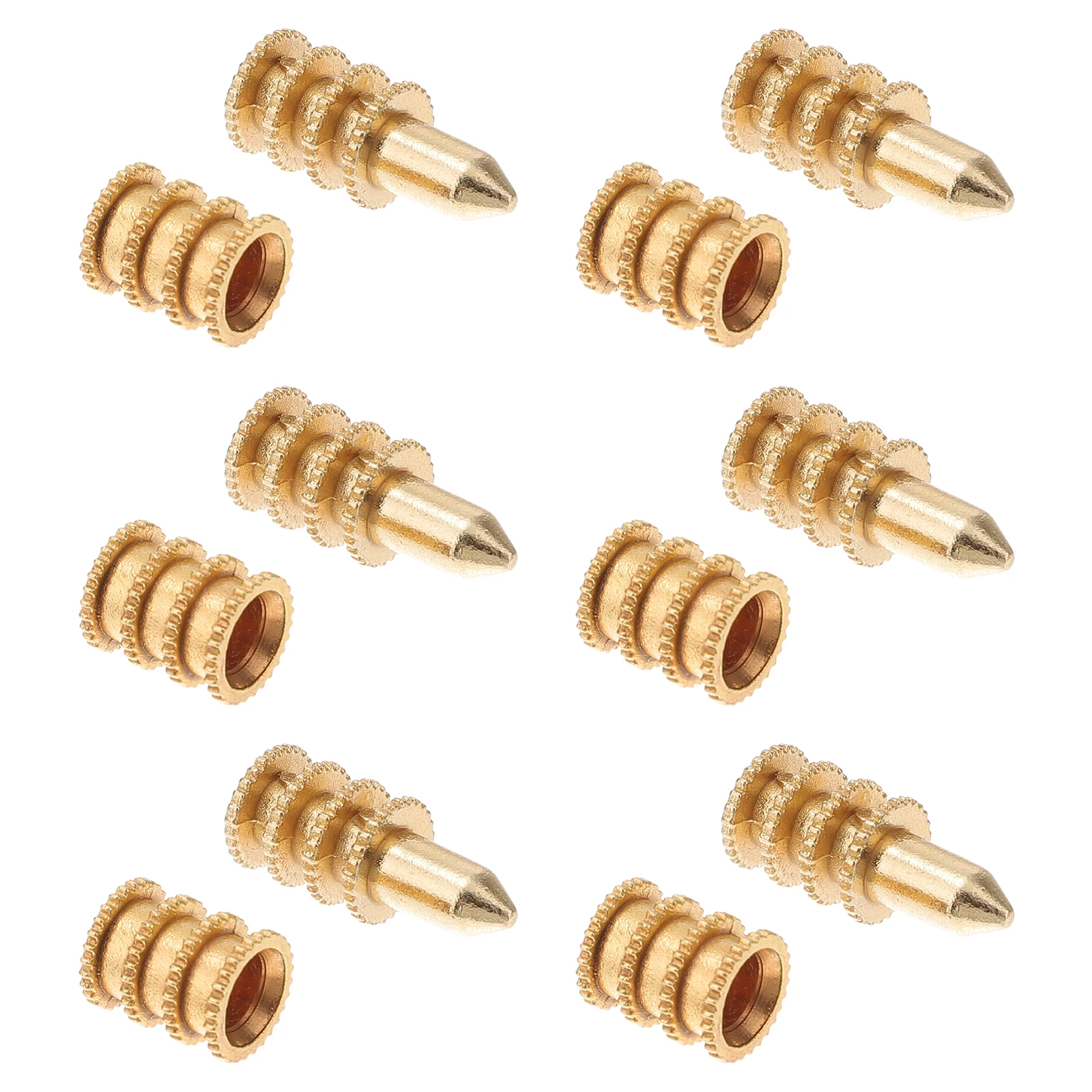 20pcs Copper Sleeve Dowel Pins Metal Table Top Connectors For Table Leaf Alignment Positioning Rod Hardware Fasteners