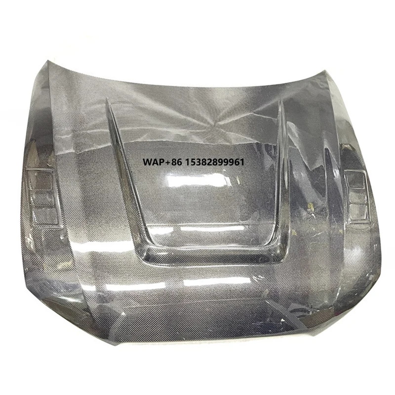 

High Quality Real Carbon Fiber Fibre Front Engine Hood Clear Car Bonnet for A6 2012-2018