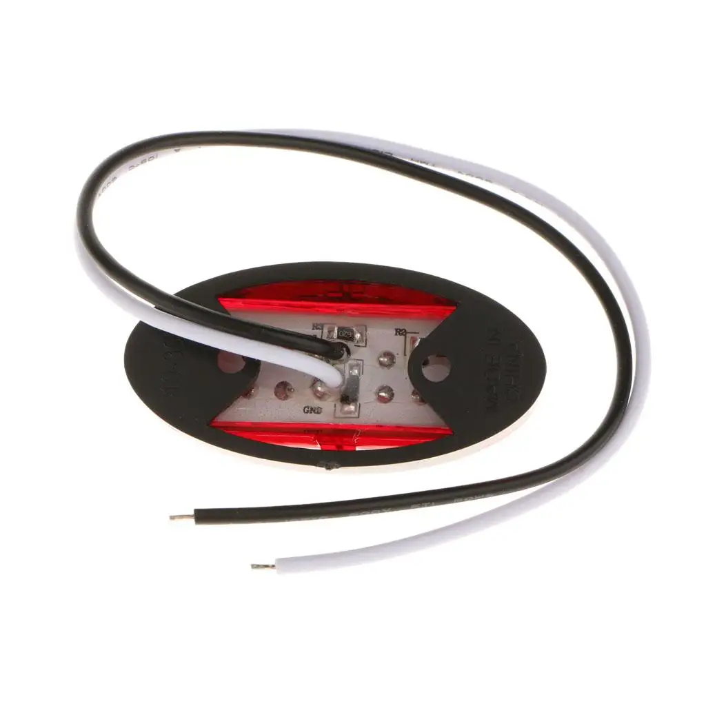 

Водонепроницаемый задний фонарь, светодиодный сигнальный светильник, комплект пластиковых стоп-сигналов для грузовиков, 12В, 2 шт.