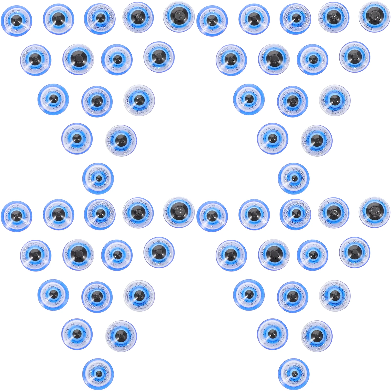 

100 шт., синие бусины от сглаза из смолы, плоская задняя часть, 12x12 мм для изготовления ювелирных изделий своими руками, ожерелье, браслет, ремесленное искусство, бусины с голубыми глазами