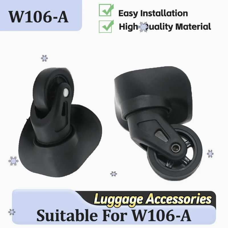 

For W106-A Ultra-Quiet Swivel Casters Luggage Wheel Accessories 360° Rotation, Wear-Resistant & Silent