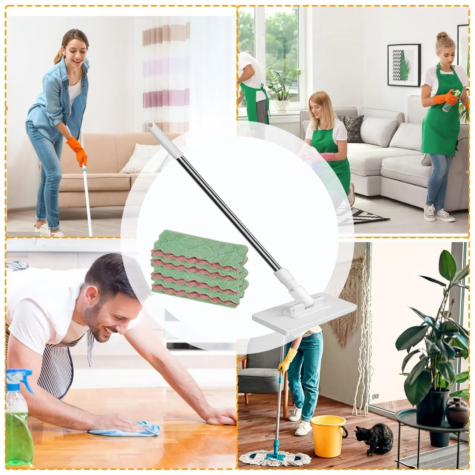 

Швабра для смены ткани, швабра для смены ткани, мини-очиститель для пола, бытовой маленький инструмент для мытья плоской пыли для шерсти домашних животных, плитки из твердой древесины, дома