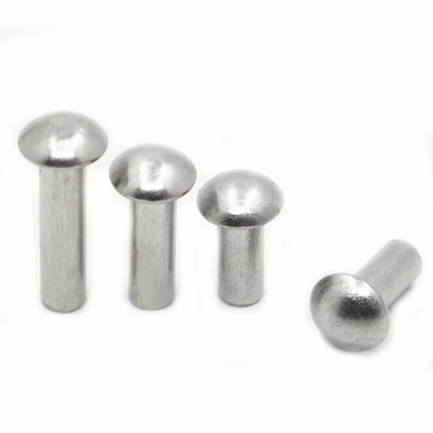 10-50pcs GB867 Round Head Rivet M2 M2.5 M3 M4 M5 M6 M8 Aluminum Alloy Solid Self-plugging Rivet