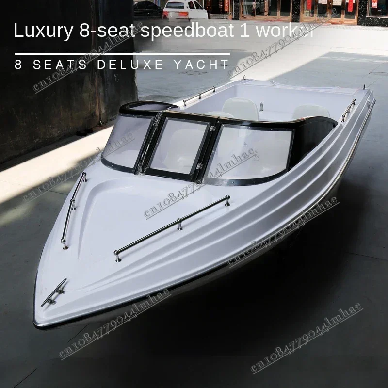 Hot Sale Factory Direct Sale 17ft Fiberglass Sport Boats 530mm Motor Boat Speed Boat