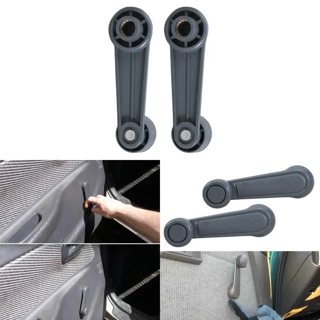 6XDF Inside Inner Door Window Crank Handle Pair Set for T100, Pickup