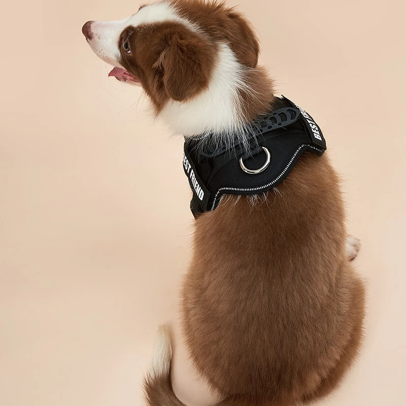 Cute Pet Harness Collar For Puppy And Kitten Small Dog Reflective Vest Harness Outdoor Walking Anti-loss Corgi Labrador Chihuahu