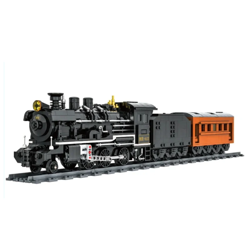 MOC 10194 Emerald Night Series Car Octan Train Tank Car Model Building Blocks DIY City Wagon Technology Bricks Educativi Toys
