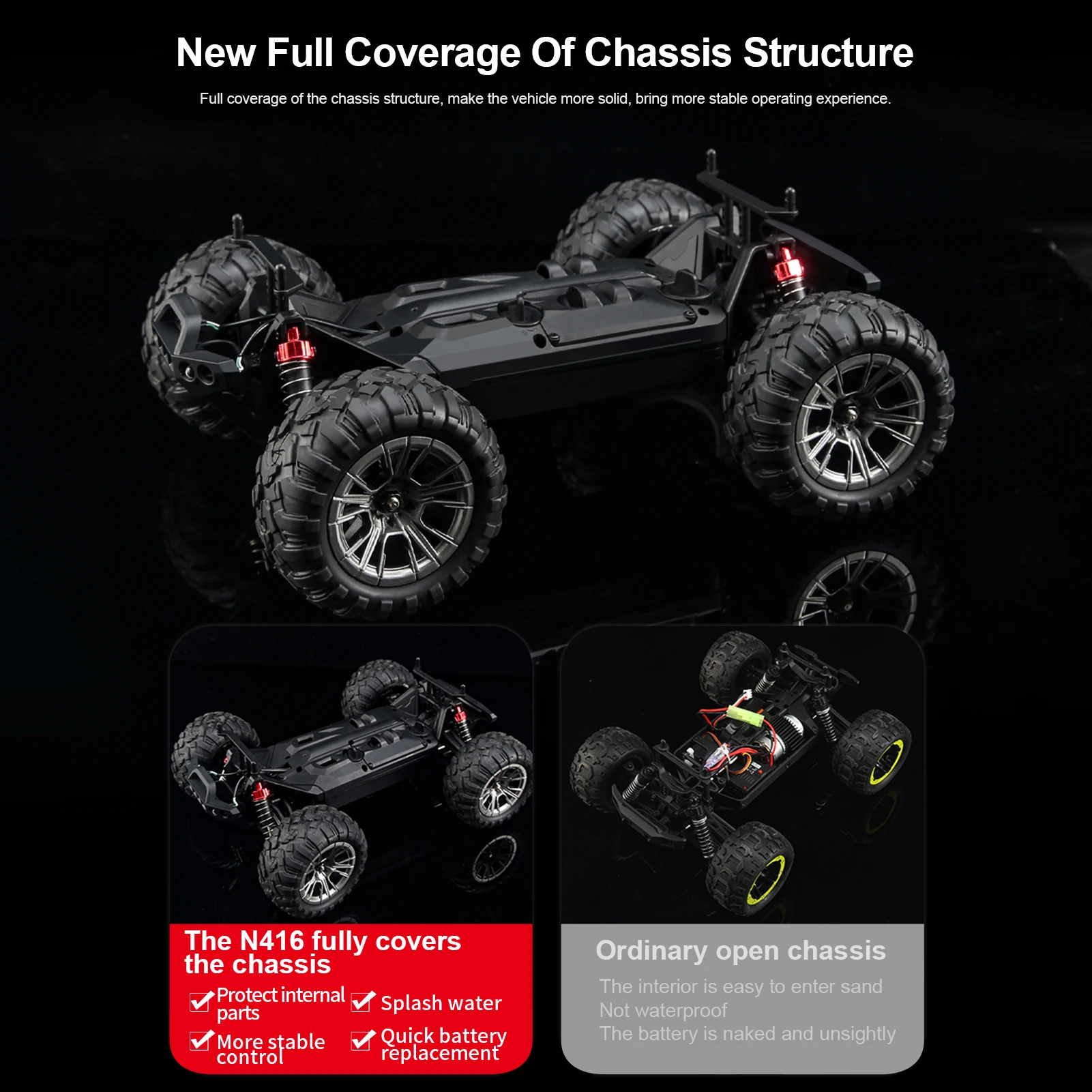 KF11 2.4G Off-Road RC Auto 4WD 33 KM/H Elektrische Hoge Snelheid Drift Racing IPX6 Waterdichte Afstandsbediening speelgoed voor Kinderen Geschenken