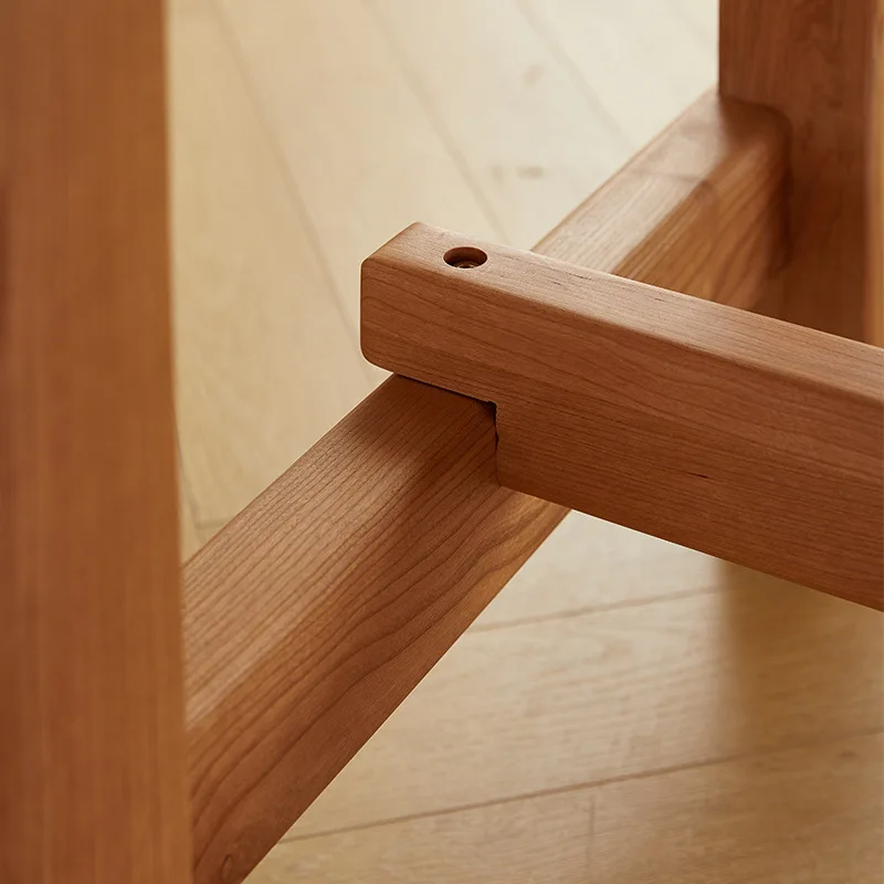 Customizable solid wood large board table log worktable dining table living room cherry wood rectangle