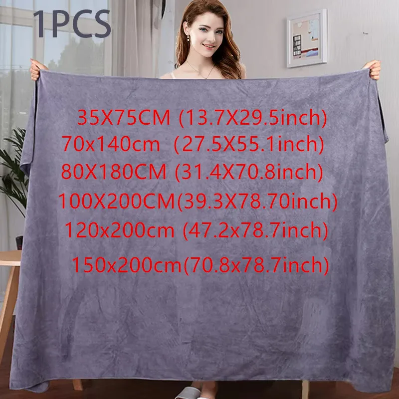 thick Beauty Salon Bath Towel and Face Towel Massage Quick-Dry Special Large Towel Thick Microfiber Absorbent Soft Steaming Tow