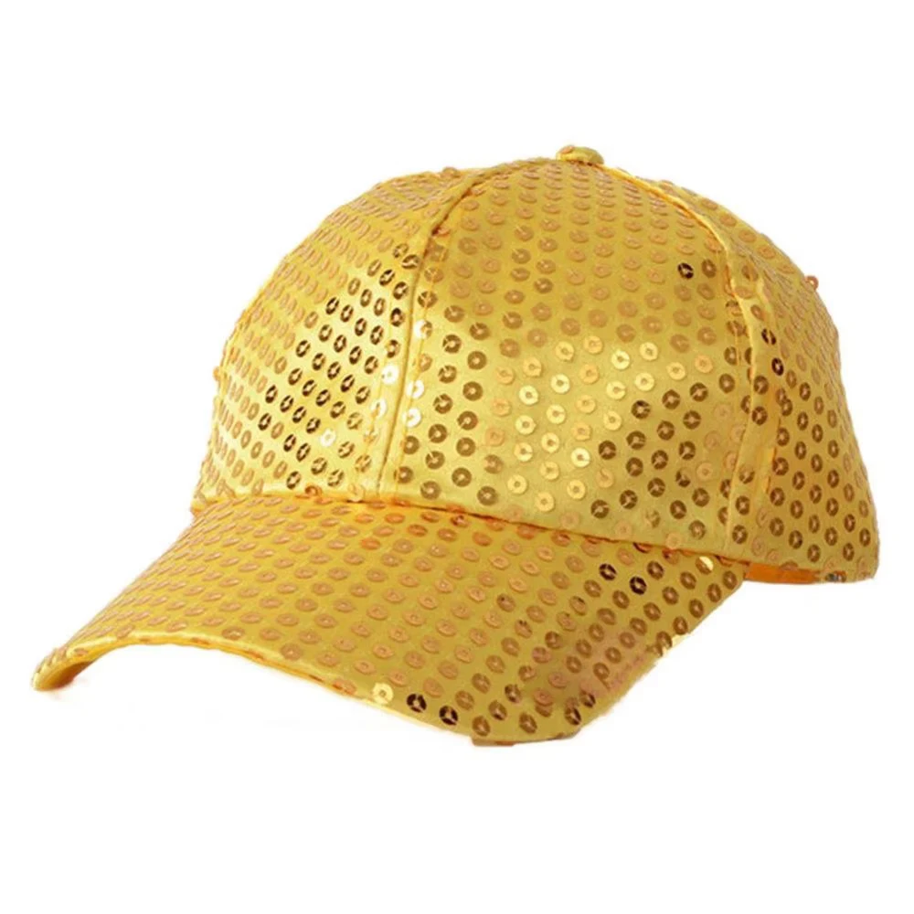 New Sequined Baseball Cap Party Dress Glittering Performance Prop Punk Hip Hop Elegant Peaked Cap Gift