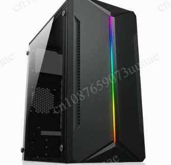 desktop computer side through game glass DIY size host empty chassis power supply mini desktop chassis