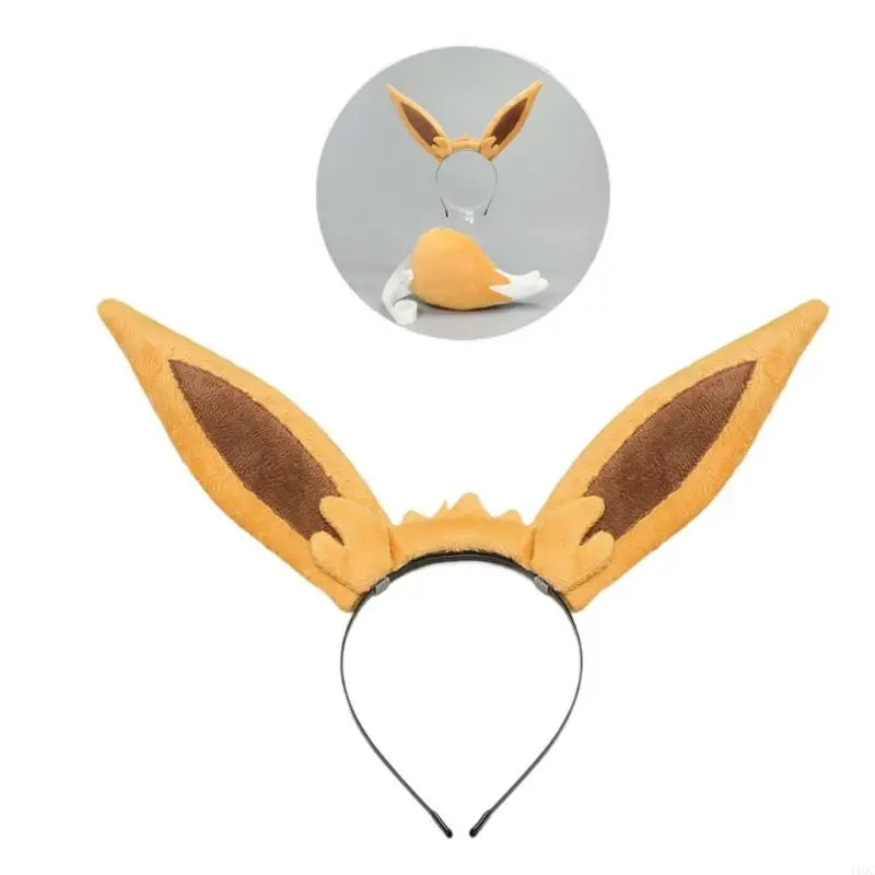 2025 ADORÁVEL EEVEE COSPLAY FASTIME com orelhas e cauda para convenções anime Halloween
