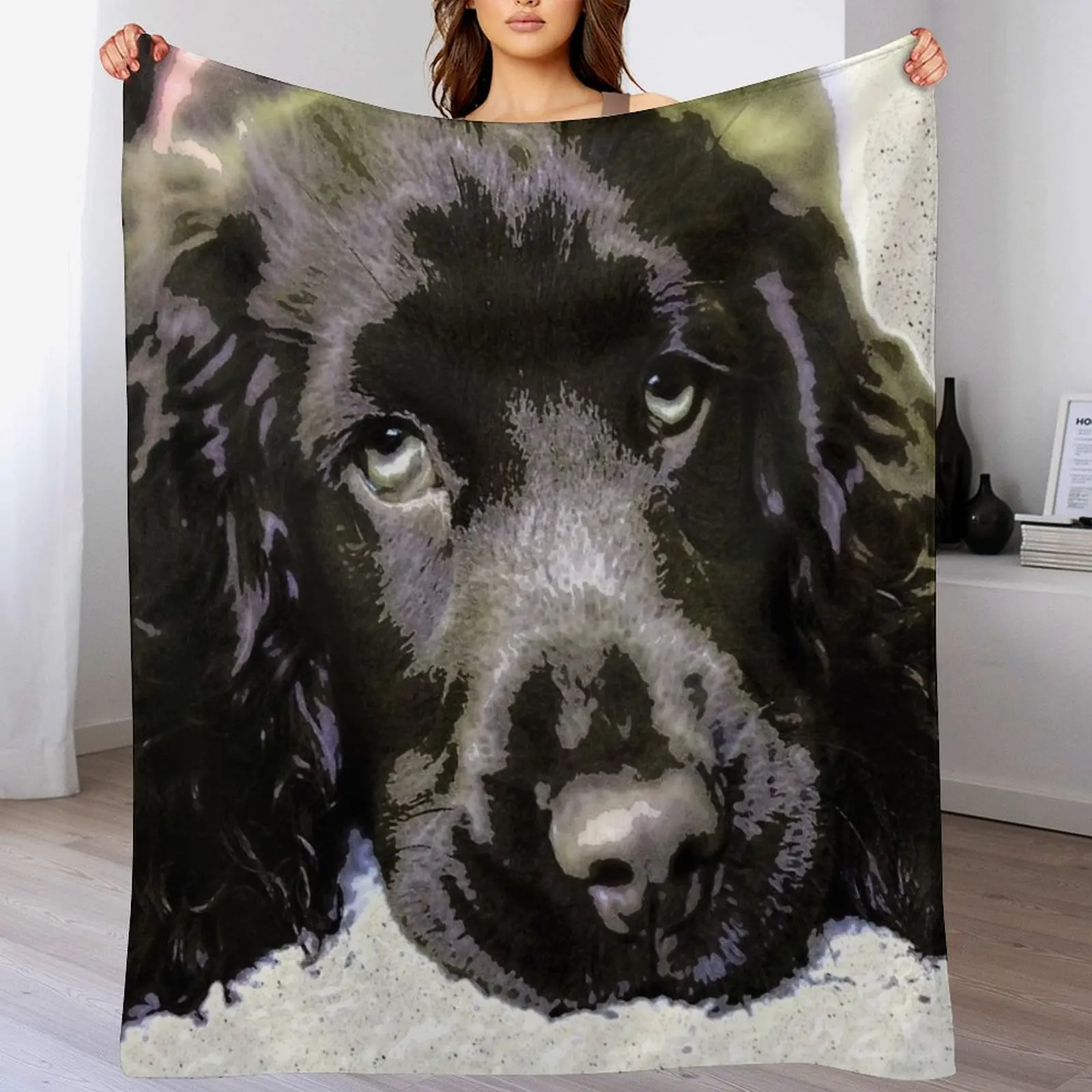 

Sprocker spaniel sleeping Throw Blanket Foldable Soft Warm Blanket for Outdoor Use