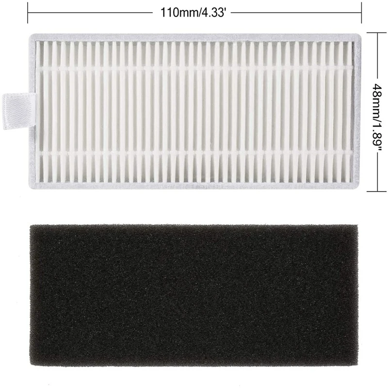 Cepillo lateral principal de filtro HEPA primario para componentes de robot Anker Eufy Robovac 11S, 12, 15T, 15C, 25C, 30, 30C, 35C