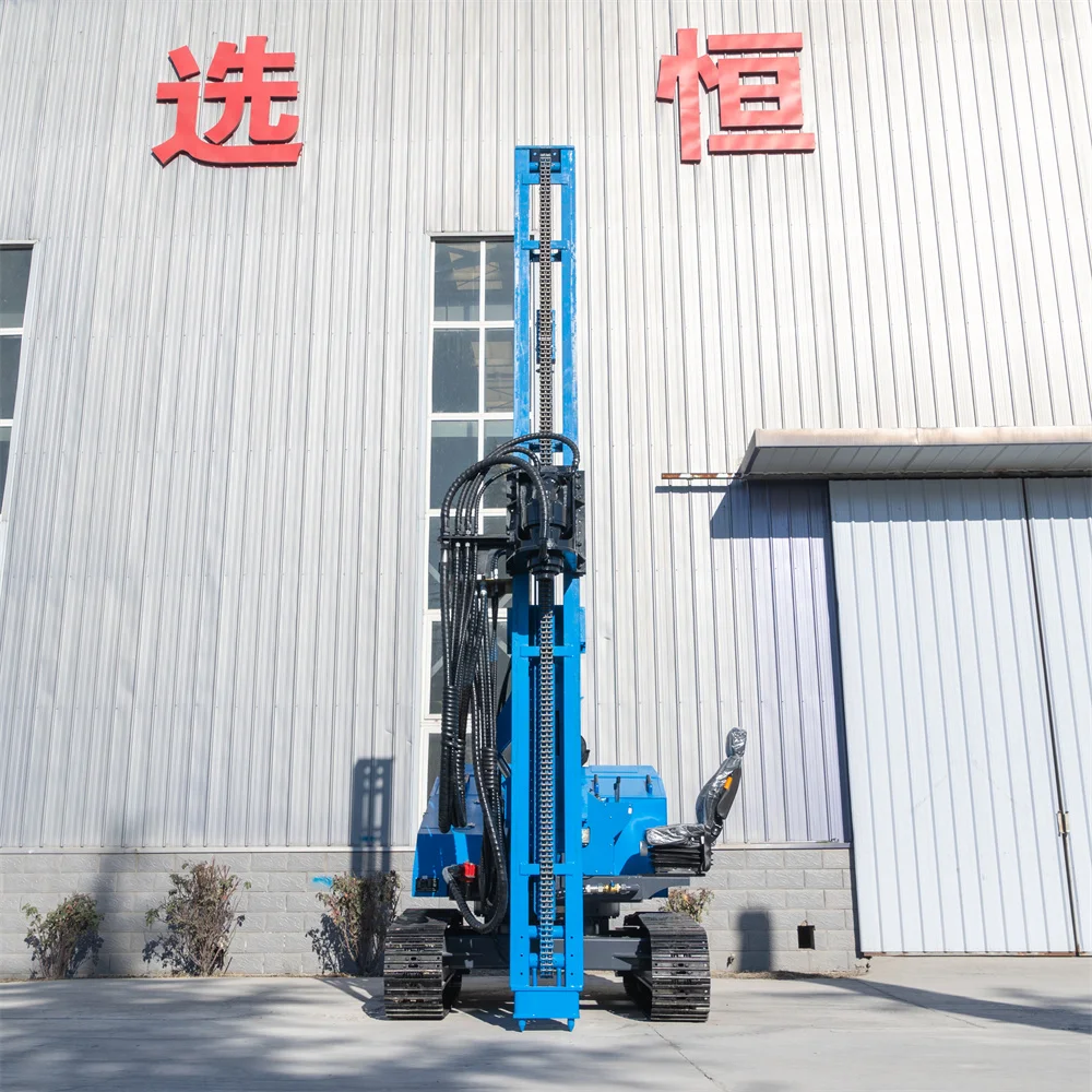 HENGWANG Pneumatic Guardrail Mobile Vibration Sheet Pile Driver Machine