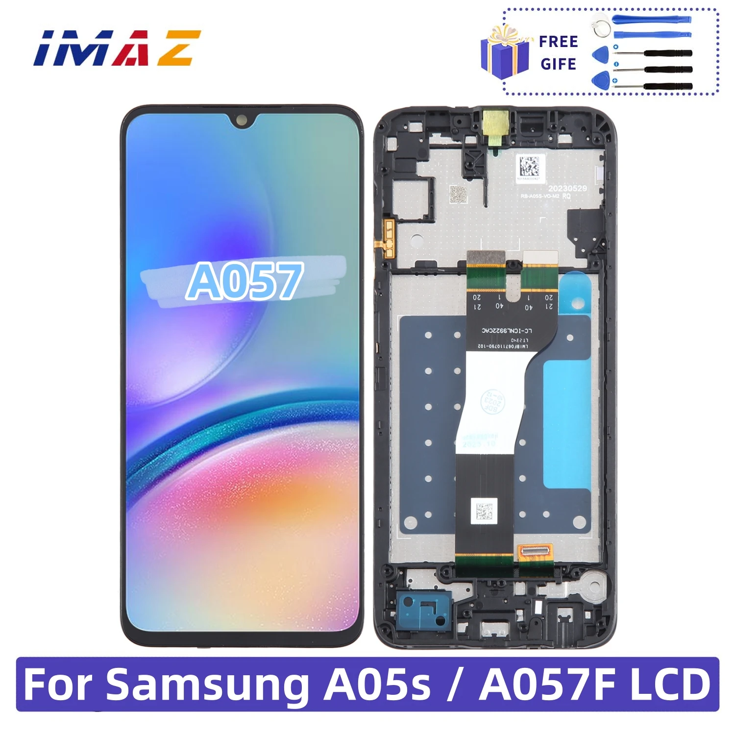 

6.7'' LCD Display For Samsung A05s LCD A057 Touch Screen Digitizer Replacement 90Hz For Samsung A057F A057F/DS A057M/DS LCD